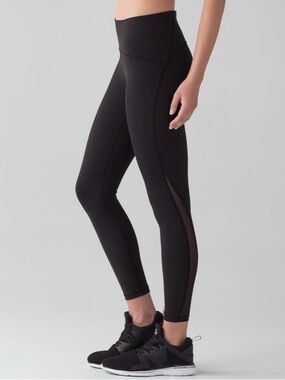 Lululemon Train Times 7/8 Pant 25" Black Excellent Condition Size 2